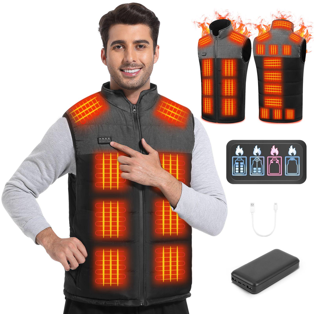 Veste Chauffante Homme